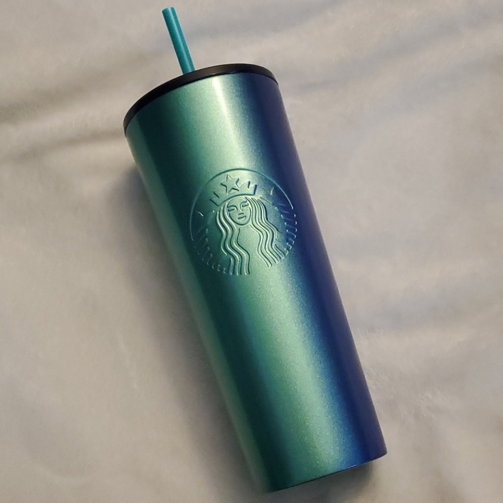 Starbucks Blue/Green SS Tumbler